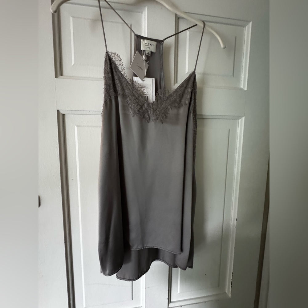 CAMI NYC RACER CHARMEUSE LACE TANK. Size Large. New with tags.